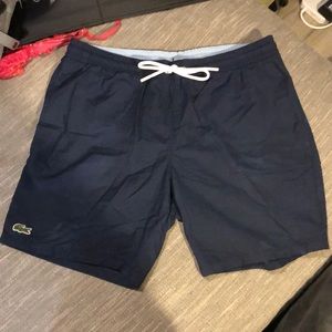 Mens Lacoste swim trunks